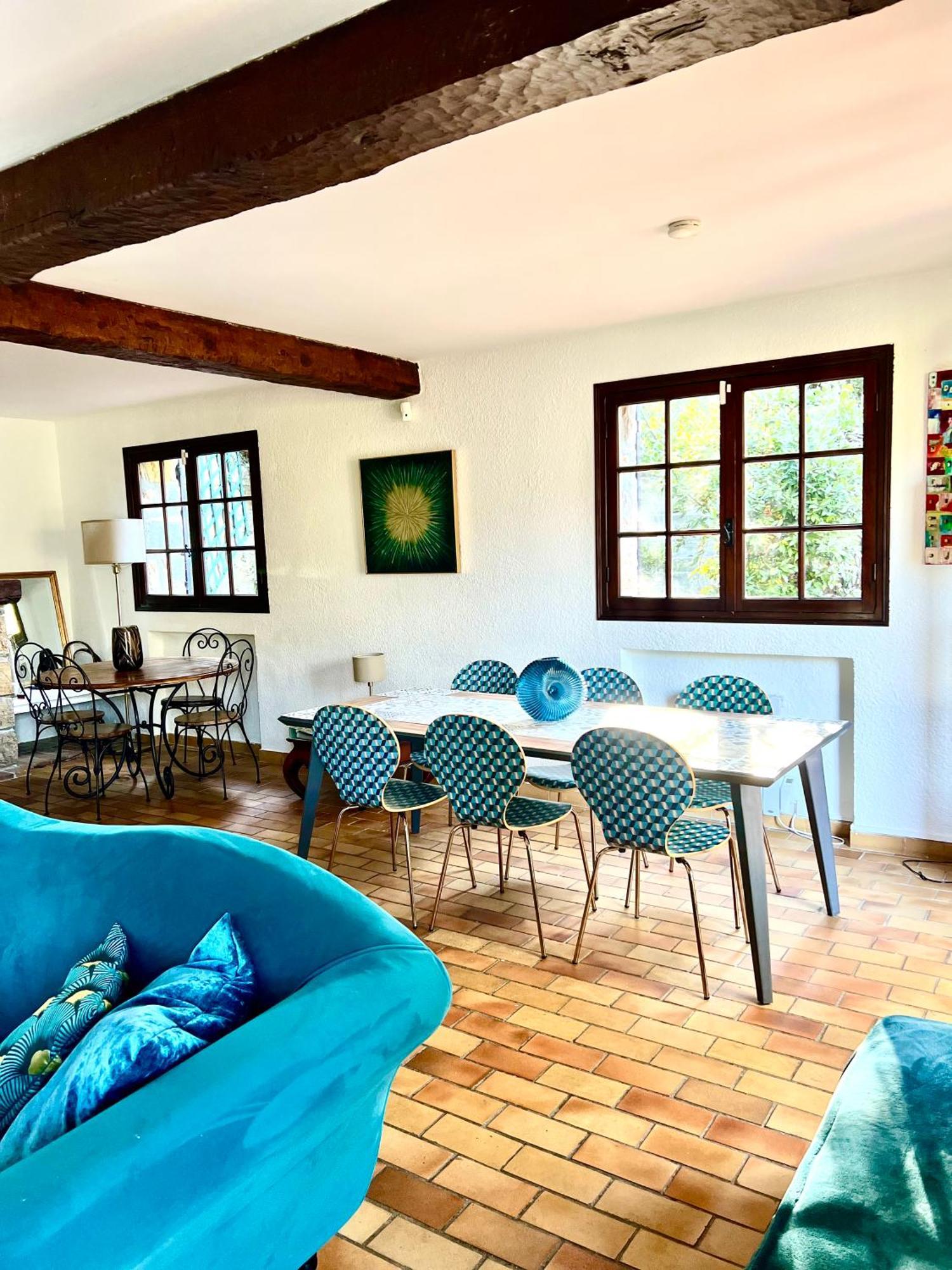 Entre Nice Et Monaco Grande Villa Avec Piscine Privee 12 Personnes Drap Luaran gambar